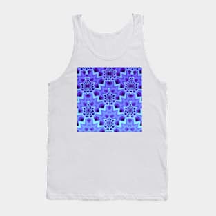 Violet Recurring Fractal Pattern Tank Top